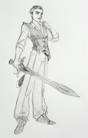sketch full body 25$